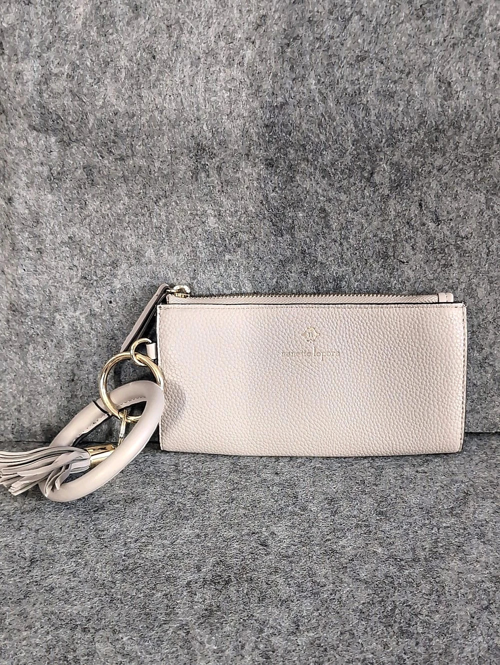 nanette lepore Textured Wristlet in Pink